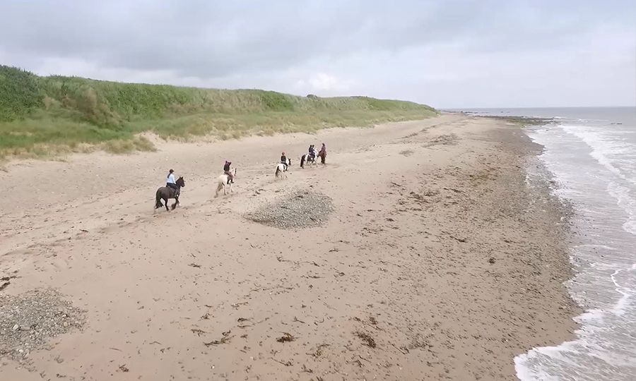 horseback riding on the beach Ireland