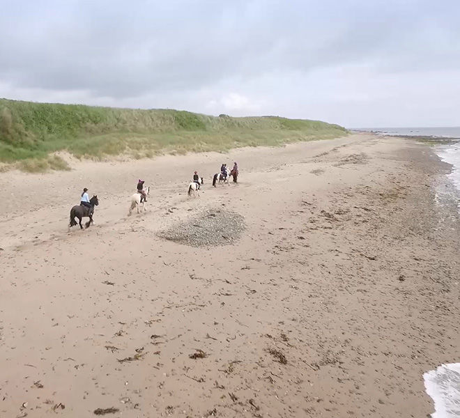 horseback riding on the beach Ireland