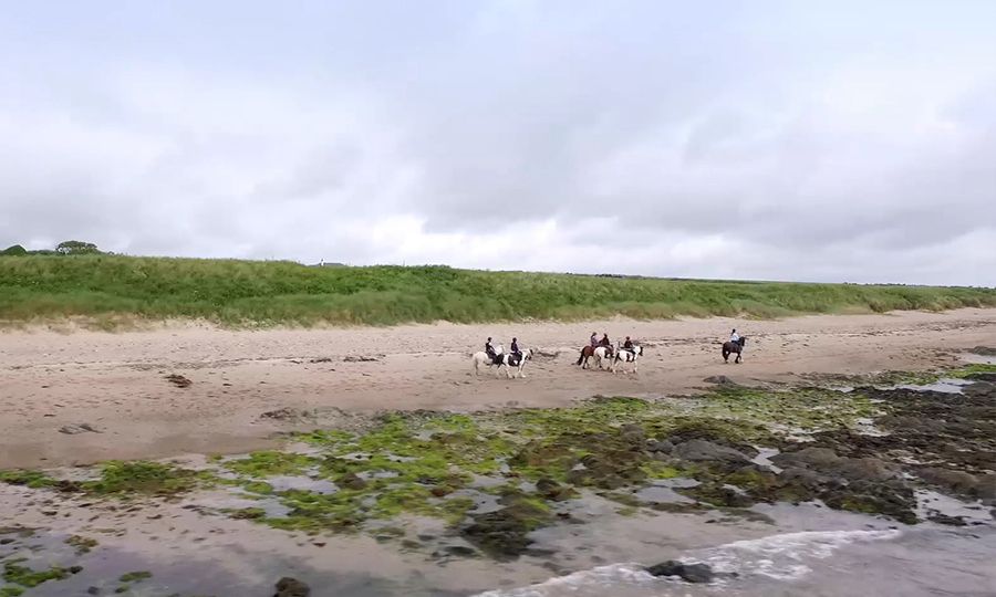 horseback riding on the beach Ireland
