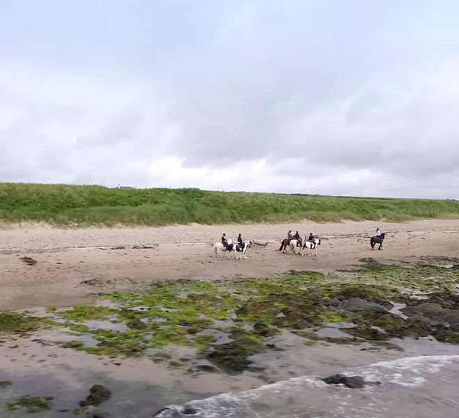 horseback riding on the beach Ireland